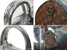 Load image into Gallery viewer, LOUIS VUITTON 2023年 ルイヴィトン キーポルバンドリエール50 モノグラムメタリック・ネビュラ M23118 シルバー金具 中古 63593