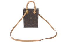 画像をギャラリービューアに読み込む, LOUIS VUITTON ルイヴィトン ハンドバッグ 2way プティット サックプラ M69442 モノグラム 美品 中古 63597