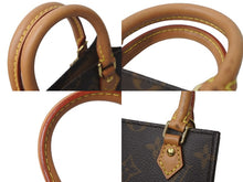 画像をギャラリービューアに読み込む, LOUIS VUITTON ルイヴィトン ハンドバッグ 2way プティット サックプラ M69442 モノグラム 美品 中古 63597