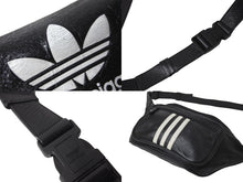 画像をギャラリービューアに読み込む, 極美品 BALENCIAGA バレンシアガ adidas アディダス ベルトバッグ ヴィンテージ加工 ラムスキン 721841 中古 63600
