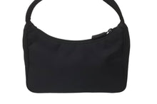 Load image into Gallery viewer, PRADA プラダ ハンドバッグ ホーボー MV515 トライアングルロゴ ブラック ナイロン シルバー金具 美品 中古 63601