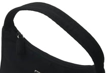 Load image into Gallery viewer, PRADA プラダ ハンドバッグ ホーボー MV515 トライアングルロゴ ブラック ナイロン シルバー金具 美品 中古 63601