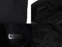 Load image into Gallery viewer, PRADA プラダ ハンドバッグ ホーボー MV515 トライアングルロゴ ブラック ナイロン シルバー金具 美品 中古 63601