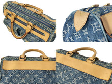 画像をギャラリービューアに読み込む, 極美品 LOUIS VUITTON ルイヴィトン ハンドバッグ ネオスピーディ M95019 モノグラムデニム ゴールド金具 中古 63602