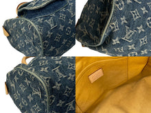 画像をギャラリービューアに読み込む, 極美品 LOUIS VUITTON ルイヴィトン ハンドバッグ ネオスピーディ M95019 モノグラムデニム ゴールド金具 中古 63602