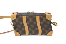 画像をギャラリービューアに読み込む, LOUIS VUITTON ルイヴィトン ソフトトランク ショルダーバッグ M81580 ディスイズノットモノグラム 22SS ブラウン 美品 中古 63603