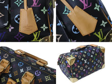 画像をギャラリービューアに読み込む, 極美品 LOUIS VUITTON ルイヴィトン ハンドバッグ スピーディ 30 M92642 村上隆 マルチカラー ブラック 中古 63605