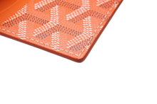画像をギャラリービューアに読み込む, 新品未使用 GOYARD ゴヤール サンルイ カードケース APM107-01 PVCコーティングキャンバス カーフスキン オレンジ 中古 63606
