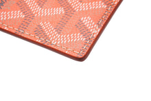 画像をギャラリービューアに読み込む, 新品未使用 GOYARD ゴヤール サンルイ カードケース APM107-01 PVCコーティングキャンバス カーフスキン オレンジ 中古 63606