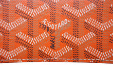 画像をギャラリービューアに読み込む, 新品未使用 GOYARD ゴヤール サンルイ カードケース APM107-01 PVCコーティングキャンバス カーフスキン オレンジ 中古 63606