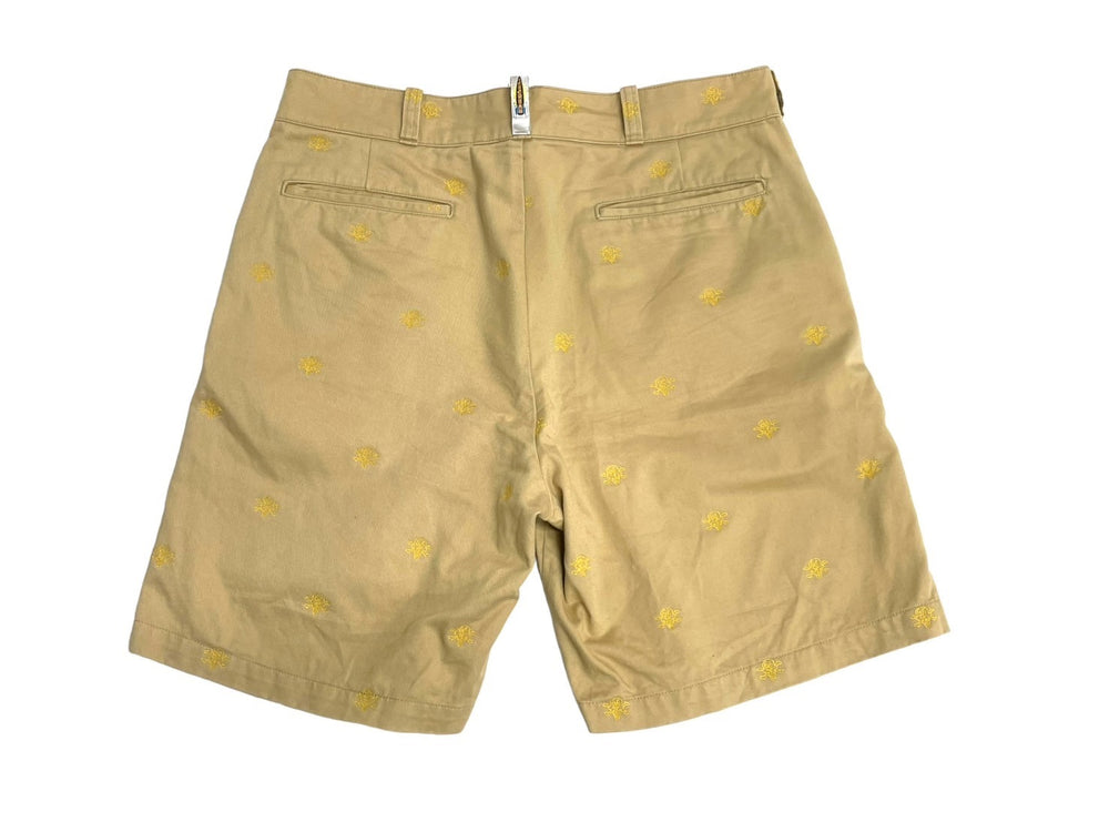 Billionaire Boys Club ビリオネアボーイズクラブ ショートパンツ ベージュ 総柄 コットン L 美品 中古 63610