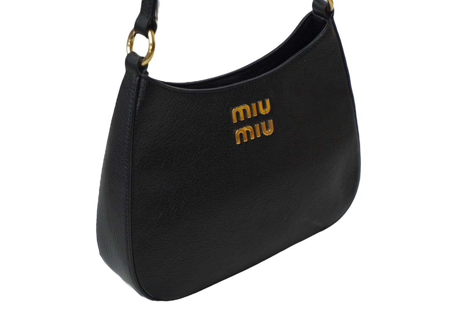 USED/中古]MIUMIU ミュウミュウ ショルダーバッグ ブラック マドラス