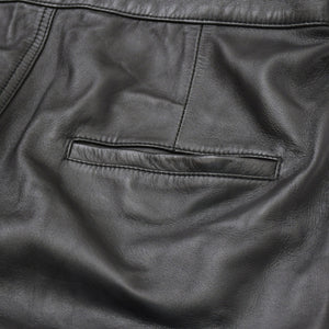 極美品 CELINE セリーヌ ラムスキン オールインワン ジップアップ ツナギ 2G062921D ブラック サイズ42 エディ期 シルバー金具 中古 4a006363
