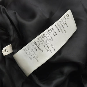極美品 CELINE セリーヌ ラムスキン オールインワン ジップアップ ツナギ 2G062921D ブラック サイズ42 エディ期 シルバー金具 中古 4a006363