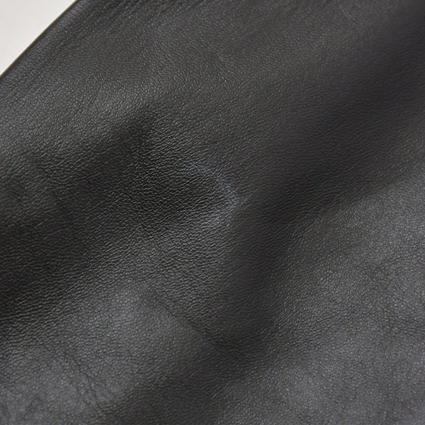 極美品 CELINE セリーヌ ラムスキン オールインワン ジップアップ ツナギ 2G062921D ブラック サイズ42 エディ期 シルバー金具 中古 4a006363