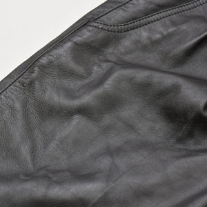 極美品 CELINE セリーヌ ラムスキン オールインワン ジップアップ ツナギ 2G062921D ブラック サイズ42 エディ期 シルバー金具 中古 4a006363