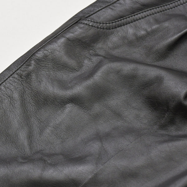 極美品 CELINE セリーヌ ラムスキン オールインワン ジップアップ ツナギ 2G062921D ブラック サイズ42 エディ期 シルバー金具 中古 4a006363