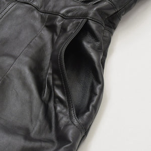 極美品 CELINE セリーヌ ラムスキン オールインワン ジップアップ ツナギ 2G062921D ブラック サイズ42 エディ期 シルバー金具 中古 4a006363