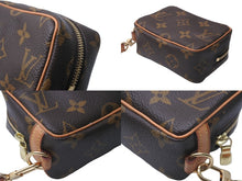 画像をギャラリービューアに読み込む, 極美品 LOUIS VUITTON ルイ ヴィトン トゥルース ワピティ ポーチ ストラップ付き M58030 モノグラム 中古 63639