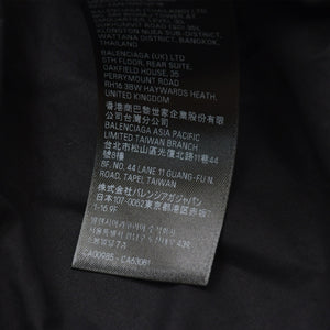 BALENCIAGA バレンシアガ ハイブリッドデザイン ロングスリーブトップス 768710 TNM60 1000 レイヤード ブラック 長袖シャツ 美品 中古 4a006364