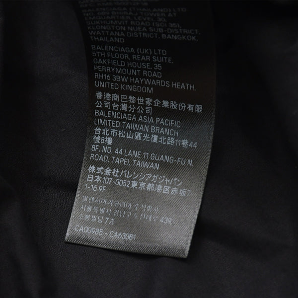 BALENCIAGA バレンシアガ ハイブリッドデザイン ロングスリーブトップス 768710 TNM60 1000 レイヤード ブラック 長袖シャツ 美品 中古 4a006364