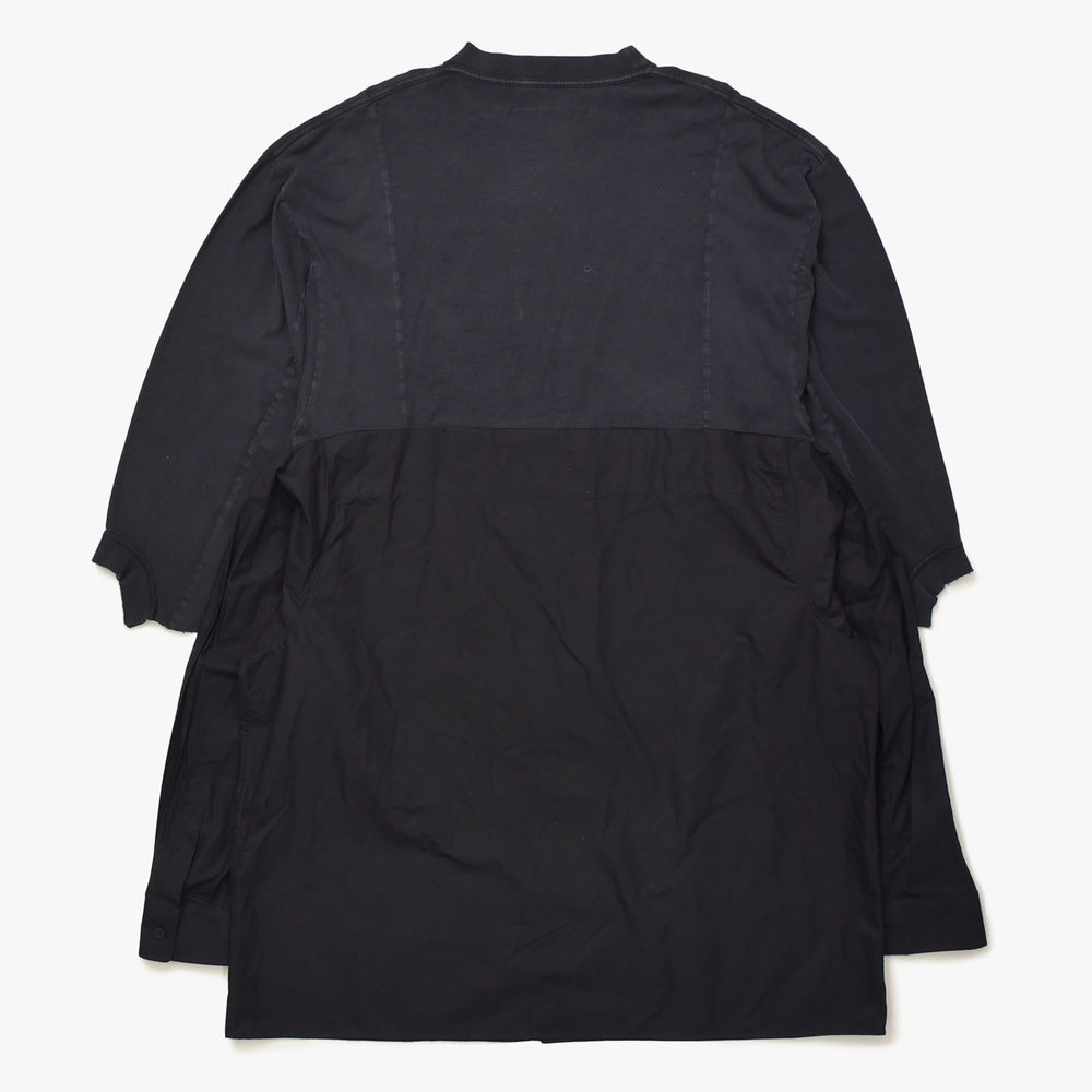 BALENCIAGA バレンシアガ ハイブリッドデザイン ロングスリーブトップス 768710 TNM60 1000 レイヤード ブラック 長袖シャツ 美品 中古 4a006364