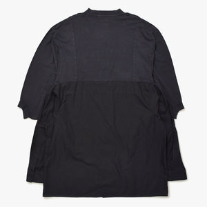 BALENCIAGA バレンシアガ ハイブリッドデザイン ロングスリーブトップス 768710 TNM60 1000 レイヤード ブラック 長袖シャツ 美品 中古 4a006364