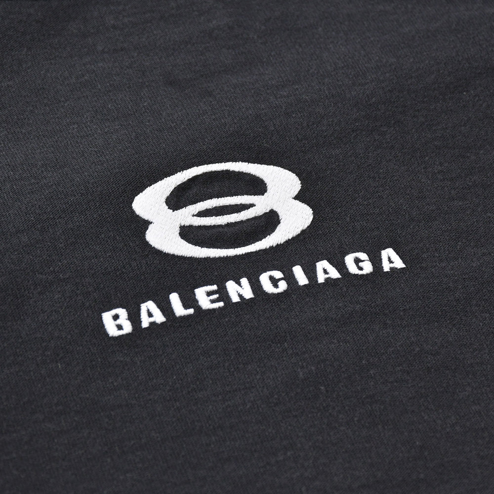 BALENCIAGA バレンシアガ ハイブリッドデザイン ロングスリーブトップス 768710 TNM60 1000 レイヤード ブラック 長袖シャツ 美品 中古 4a006364