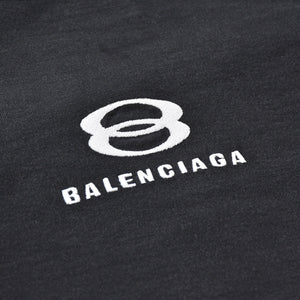 BALENCIAGA バレンシアガ ハイブリッドデザイン ロングスリーブトップス 768710 TNM60 1000 レイヤード ブラック 長袖シャツ 美品 中古 4a006364