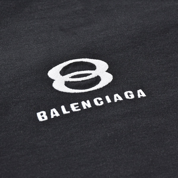 BALENCIAGA バレンシアガ ハイブリッドデザイン ロングスリーブトップス 768710 TNM60 1000 レイヤード ブラック 長袖シャツ 美品 中古 4a006364