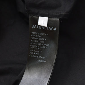BALENCIAGA バレンシアガ ハイブリッドデザイン ロングスリーブトップス 768710 TNM60 1000 レイヤード ブラック 長袖シャツ 美品 中古 4a006364