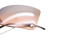 画像をギャラリービューアに読み込む, CHANEL シャネル リムレス シールド パール サングラス オレンジ 4077-H ココマーク アイウェア 小物 眼鏡 ロゴ 美品 中古 63641