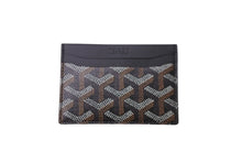 Load image into Gallery viewer, 新品同様 GOYARD ゴヤール サン・シュルピス カードケース STSULPPMLTY01CL01X PVCコーティングキャンバス ブラック 中古 63642