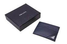Load image into Gallery viewer, 極美品 PRADA プラダ レザー カードケース ネイビー 2MC223 トライアングルロゴ 紺色 名刺入れ 小物 中古 63644