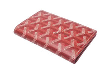 画像をギャラリービューアに読み込む, GOYARD ゴヤール サンピエールカードホルダー カードケース STPIE2PMLTY02CL02P PVC レッド ヘリンボーン 美品 中古 63645