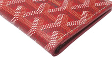画像をギャラリービューアに読み込む, GOYARD ゴヤール サンピエールカードホルダー カードケース STPIE2PMLTY02CL02P PVC レッド ヘリンボーン 美品 中古 63645