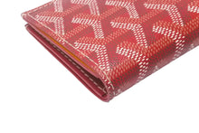 画像をギャラリービューアに読み込む, GOYARD ゴヤール サンピエールカードホルダー カードケース STPIE2PMLTY02CL02P PVC レッド ヘリンボーン 美品 中古 63645