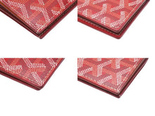 画像をギャラリービューアに読み込む, GOYARD ゴヤール サンピエールカードホルダー カードケース STPIE2PMLTY02CL02P PVC レッド ヘリンボーン 美品 中古 63645