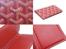 画像をギャラリービューアに読み込む, GOYARD ゴヤール サンピエールカードホルダー カードケース STPIE2PMLTY02CL02P PVC レッド ヘリンボーン 美品 中古 63645