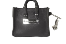 Load image into Gallery viewer, 極美品 BALENCIAGA バレンシアガ ミニ シティ キーホルダーブラック系 293333 レザー チャーム 小物 中古 63647