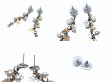 Load image into Gallery viewer, 極美品 CHANEL シャネル ドロップピアス 重量約7g 06A刻印 ココマーク クローバー ハート フェイクパール 両耳用 中古 63665