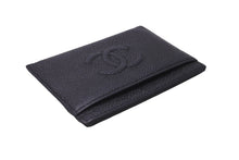 画像をギャラリービューアに読み込む, 極美品 CHANEL シャネル ココマーク カードケース 16番台 キャビアスキン ブラック 中古 63681
