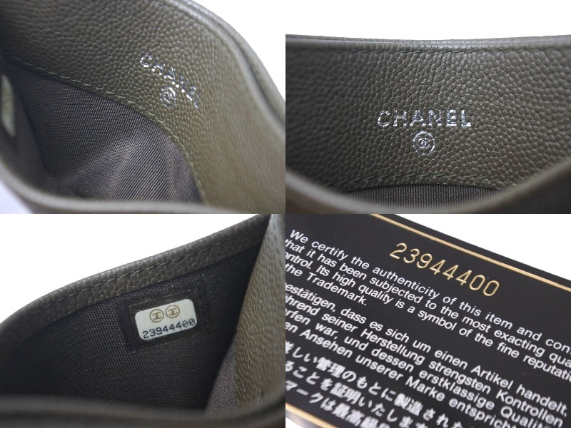 未使用 CHANEL シャネル ココマーク カードケース 23番台 キャビア