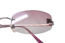 画像をギャラリービューアに読み込む, 極美品 CHANEL シャネル ココマーク サングラス リムレス パープル アイウェア ロゴ 小物 4002 c.124/58 57☐19 130 中古 63685