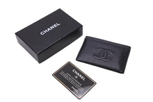 画像をギャラリービューアに読み込む, 極美品 CHANEL シャネル ココマーク カードケース 15番台 キャビアスキン ブラック 中古 63686