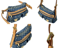 Load image into Gallery viewer, 新品同様 LOUIS VUITTON ルイヴィトン モノグラムデニム バギーPM ワンショルダーバッグ M95049 ブルー ショルダー 中古 63695