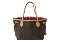 画像をギャラリービューアに読み込む, 新品同様 新型 LOUIS VUITTON ルイヴィトン ハンドバッグ ネヴァーフルPM M41245 ポーチ付き ピヴォワンヌ モノグラム 中古 63699