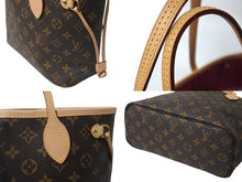 画像をギャラリービューアに読み込む, 新品同様 新型 LOUIS VUITTON ルイヴィトン ハンドバッグ ネヴァーフルPM M41245 ポーチ付き ピヴォワンヌ モノグラム 中古 63699