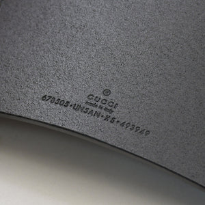 極美品 GUCCI グッチ レザービスチェ ホースビット アレッサンドロミケーレ 2021-22AW Aria ブラック カーフレザー アンティークシルバー金具 中古 4a006370
