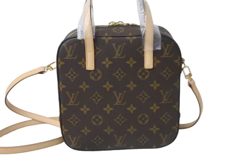 Unused item LOUIS VUITTON 2WAY handbag Spontini M47500 Out of print Monogram Used 63702